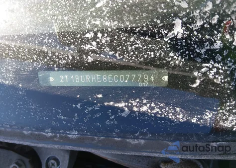 2014 Toyota Corolla S Plus из США, поврежденный, VIN 2T1BURHE8EC077794